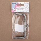 Фермуар пришивной «Прямоугольник», 10 см, цвет серебряный - Фото 5