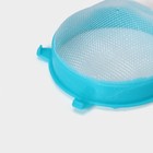 Сито с ручкой, набор 3 шт., пластик, d=6.5/8/12 см, бирюзовое - Фото 5