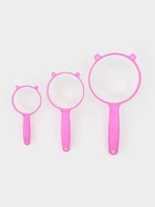 Сито с ручкой, набор 3 шт., пластик, d=6.5/8/12 см, МИКС - Фото 1