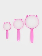 Сито с ручкой, набор 3 шт., пластик, d=6.5/8/12 см, МИКС - Фото 3