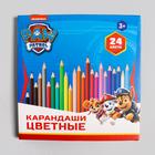 Цветные карандаши, 12 цветов, трехгранные, Щенячий патруль - фото 6262909