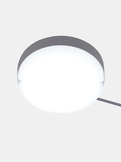 Светильник светодиодный герметичный, 20 Вт, 1800 лм, IP65, 6500К, 220 В, круг, белый