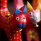 Подставка для колец "Кошка" 10,5 см дерево албезия  МИКС - Фото 3
