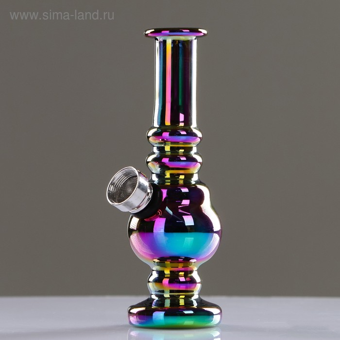 Бонг курительный, h=13 см, «Хамелеон», стеклянный - Фото 1