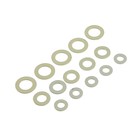 Прокладка резиновая Masterprof ИС.131222, 1/2", 3/4", 1", набор 15 шт., белая - фото 23895420