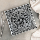 Тарелка обеденная «Эльмира», 30 см, цвет серебро - Фото 1