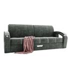 Диван прямой «Дубай 1», еврокнижка, ППУ, велюр, цвет селфи 07 - Фото 4