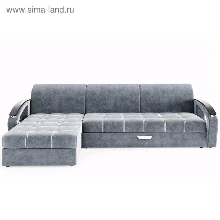 Угловой диван «Дубай 1», угол левый, еврокнижка, МДФ венге, цвет селфи 15 - Фото 1