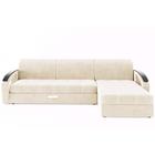 Угловой диван «Дубай 1», угол правый, еврокнижка, МДФ венге, цвет селфи 01 - Фото 1