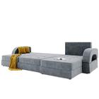 Угловой диван «Элита 3», угол правый, пантограф, велюр, цвет селфи 15, подушки селфи 08 - Фото 2