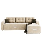 Угловой диван «Нью-Йорк 3», угол правый, пантограф, велюр, цвет селфи 01, подушки селфи 03 - Фото 3