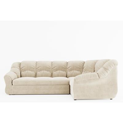 Угловой диван «Хост», механизм дельфин, универсальный, велюр, цвет nova 020