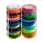 Набор пластика SL, ABS+PLA, 2 тубуса, в каждом 15 цветов по 10 метров и трафареты - фото 9238937