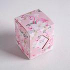 Коробка бонбоньерка, упаковка подарочная, «Фламинго», 6 х 7 х 6 см - Фото 3