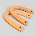 Ручки для сумки деревянные, 11×16.5 см, 2 шт., бежевые - Фото 2