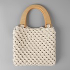 Ручки для сумки деревянные, 11×16.5 см, 2 шт., бежевые - Фото 4