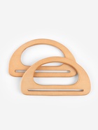 Ручки для сумки деревянные, 10×18 см, 2 шт., бежевые - Фото 2