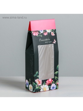 Коробка складная «Счастье внутри», 5.7 х 14.5 х 3.5 см (комплект 5 шт)