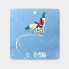 Брошь «Коньки» фигуристки, цвет чёрный в золоте - фото 32619396