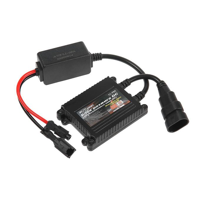 Блок розжига AVS slim DC, 12/35W, LL-09A, разъём KET - Фото 1