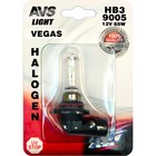 Лампа автомобильная AVS Vegas в блистере HB3/9005.12 В, 65 Вт - фото 298278962