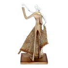 Сувенир "Страстный танец" (золотое платье) 32,5х11,5х17 см - Фото 4