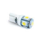 Лампа светодиодная AVS A80605S, T10 T027 /белый/ (W2,1x9,5d) 5SMD 5050 3 chip W5W, блистер, набор 2 - Фото 2