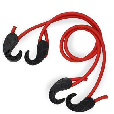 Резинка для крепления багажа AVS TL-03, 80 см, d=8 мм, пластиковые крючки, 2 шт.