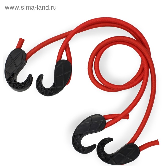 Резинка для крепления багажа AVS TL-03, 80 см, d=8 мм, пластиковые крючки, 2 шт. - Фото 1