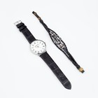 Мужской подарочный набор Bolama 2 в 1: наручные часы, браслет, d-4 см - Фото 2