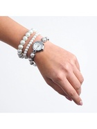 Женский подарочный набор Disu 3 в 1: наручные кварцевые часы и браслет, d=1.8 см - Фото 6