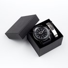 Мужской подарочный набор "Маратон" 2 в 1: наручные часы, браслет - фото 8922792
