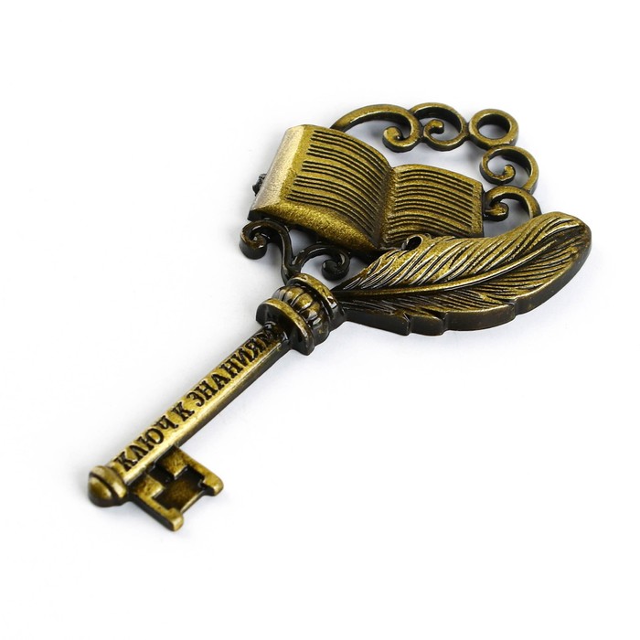 Ключ сувенирный на Выпускной «К знаниям», металл, 4 х 7,8 см - фото 1882025138