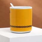 Кружка керамическая с ложкой «Рождён побеждать», 350 мл, цвет оранжевый - Фото 2