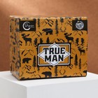 Кружка керамическая с ложкой «Рождён побеждать», 350 мл, цвет оранжевый - фото 54707919