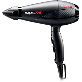 Фен BaByliss BAB6200E Black Star, 2000 Вт, 3 температурных режима, 2 скорости, чёрный