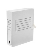 Папка архивная с завязками, микрогофрокартон, 80 мм, белый, до 750 л - Фото 5