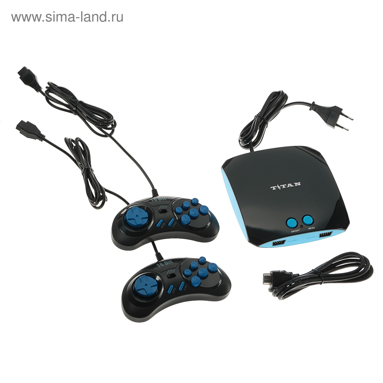 Игровая приставка Titan, 555 игр, 2 геймпада, HDMI-кабель (4759073) -  Купить по цене от 3 370.00 руб. | Интернет магазин SIMA-LAND.RU