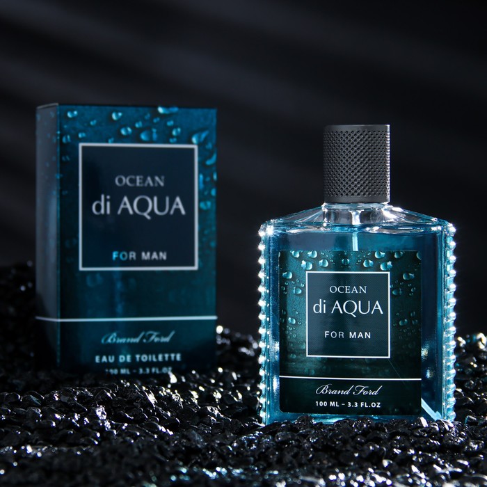 Туалетная вода мужская Ocean di Aqua, 100 мл (по мотивам Acqua Di Gio (G.Armani) - Фото 1