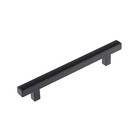Ручка-скоба, мебельная, 128 мм, квадратная, черный 4724596