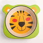 Миска - тарелочка детская из бамбука, рисунок и цвет МИКС - фото 42847481