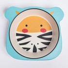 Миска - тарелочка детская из бамбука, рисунок и цвет МИКС - фото 42847476