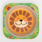 Миска - тарелочка детская из бамбука, рисунок и цвет МИКС, 250 мл, 14х14х3,5 - фото 42847496