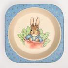 Миска - тарелочка детская из бамбука, рисунок и цвет МИКС, 250 мл, 14х14х3,5 - фото 42847497