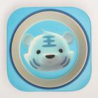 Миска - тарелочка детская из бамбука, рисунок и цвет МИКС, 250 мл, 14х14х3,5 - фото 42847498