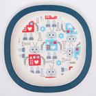 Тарелка детская из бамбука, рисунок МИКС - фото 53911192