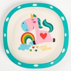 Тарелка детская из бамбука, рисунок МИКС - фото 53911200