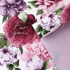 Бумага упаковочная глянцевая двухсторонняя «Цветочный сад», 70 х 100 см - Фото 1