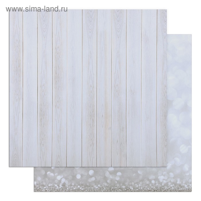 Фотофон двусторонний «Боке - Серые доски» картонный, 45 х 45 см, 980 г/м² - Фото 1