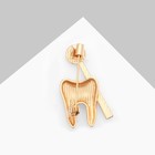 Брошь «Зуб с зеркалом», цвет белый в золоте - Фото 2